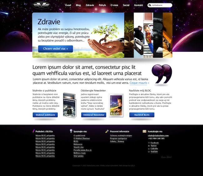 stary dizajn vladozlatos.com 2010 - 2012